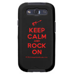 [Electric guitar] keep calm and rock on  Samsung Galaxy S3 Cases