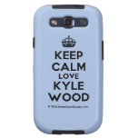 [Crown] keep calm love kyle wood  Samsung Galaxy S3 Cases