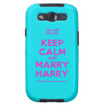 [UK Flag] keep calm and marry harry  Samsung Galaxy S3 Cases