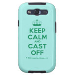 [Knitting crown] keep calm and cast off  Samsung Galaxy S3 Cases