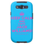[Crown] keep calm and love❤ jack williams!  Samsung Galaxy S3 Cases