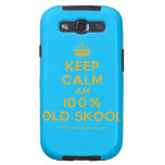 [Crown] keep calm am 100% old skool  Samsung Galaxy S3 Cases