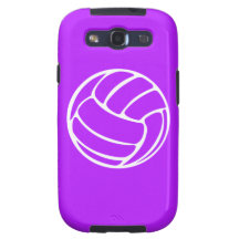 Samsung Galaxy S Volleyball White on Purple Samsung Galaxy S3 Case
