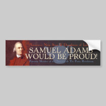 Samuel Adams bumper sticker bumper stickers