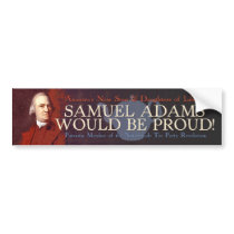 Samuel Adams bumper sticker bumper stickers by dontgo Samuel Adams bumper sticker bumper stickers