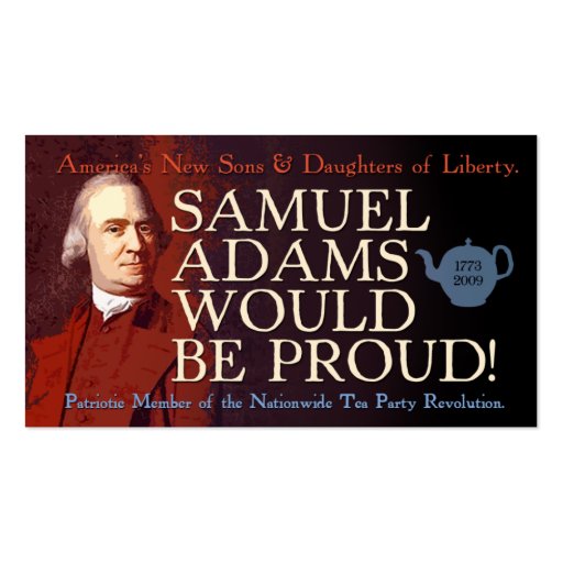 Samuel Adams business card