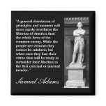 Samuel Adams Quote "A general dissolution..." Fridge Magnets