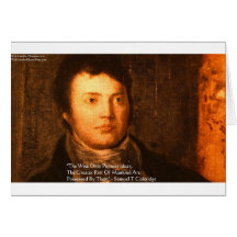 Samuel Cooleridge "Ideas" Wisdom Quote Gifts Cards