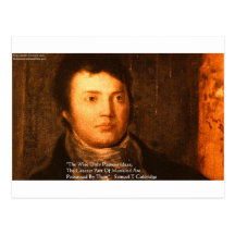 Samuel Cooleridge "Ideas" Wisdom Quote Gifts Postcards