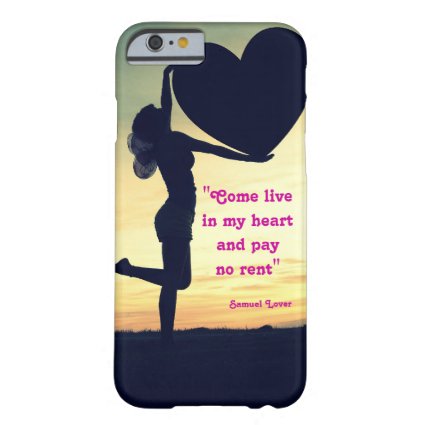 Samuel Lover quote heart love inspiration iPhone 6 Case