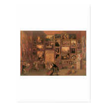 Samuel Morse Gallery of the Louvre Postcard