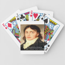 Samuel T Cooldridge "Sheltering Tree" Wisdom Quote Bicycle Playing Cards
