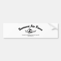 Samurai Air Force Bumper Stickers