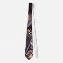 Samurai and Water Dragon Vintage Japanese Print ties
