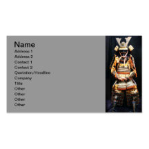 Samurai Armor Business Card