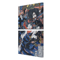 Samurai Assassin Stretched Canvas Print