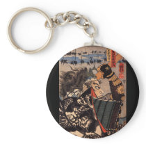 Samurai at War. Beautiful Dragon armor. c. 1800's Keychain