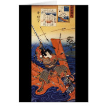 Samurai at War, circa 1800's Greeting Cards