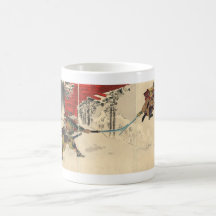 Samurai combat in the snow circa 1890 mugs