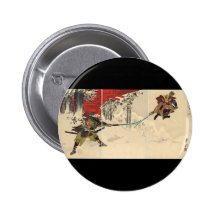 Samurai combat in the snow circa 1890 pin