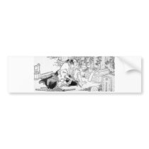 Samurai committing Hara-Kiri Bumper Sticker