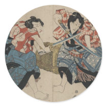 Samurai Crossing Swords circa 1825 Stickers