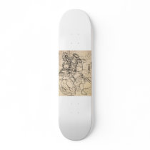 Samurai defeating serpent c. 1800's skateboards