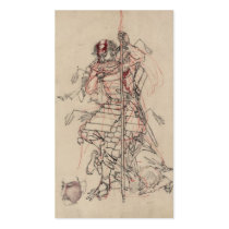 Samurai drinking Sake circa 1800s Business Card Template