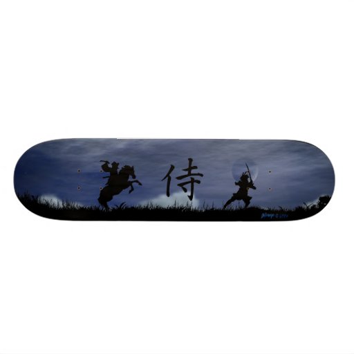 Samurai Dueling Skateboards