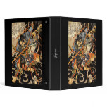 Samurai fighting large monster, circa 1800's binders