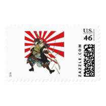 Samurai Flag Postage Stamp