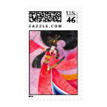 Samurai Geisha Warrior Asian Kimono Art postage