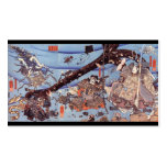 Samurai Japanese Painting c. 1800's Business Card Template