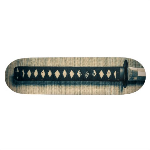 Samurai Katana Skateboard Design
