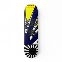 Samurai kid skateboards