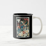 Samurai Killing a Demon, Ancient Japanese Painting Coffee Mug