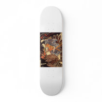 Samurai killing Tengu/bird Painting, c. 1800's Skateboard