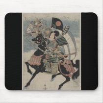 Samurai on Horseback circa early 1800s Mousepads
