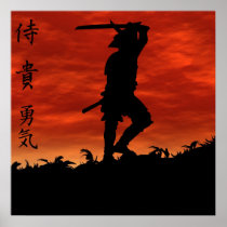 Samurai on the Hill Print