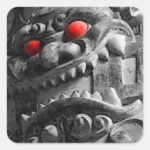 Samurai Oni Mask 赤鬼 Sticker