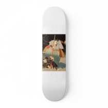 Samurai Painting c. 1800's Skateboard Deck