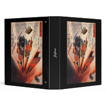 Samurai Painting, circa 1800's Vinyl Binders
