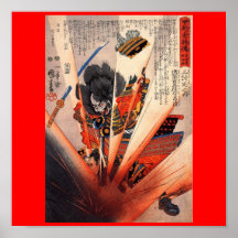 Samurai Painting, circa 1800's Posters