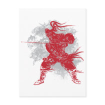 Samurai Pose Post Card
