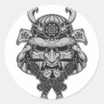 Samurai Round Sticker