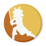 Samurai Silhouette Magnet