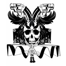 samurai skull fashion T-shirt by animabase samurai skull fashion T-shirt
