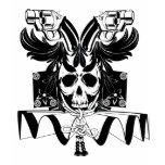 Samurai skull fashion T-shirt Samurai skull fashion T-shirt