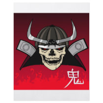 Samurai Skull flyers by ugwarrior Samurai Skull flyers