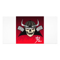 Samurai Skull Photo Card